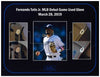 Fernando Tatis Jr. MLB Debut Game Used Photo Matched Baseball Glove With COA
