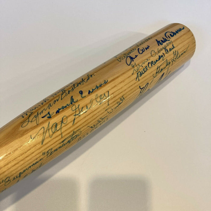 Beautiful Negro League Legends Multi Signed Baseball Bat JSA COA
