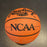 John Wooden UCLA & Bill Walton Signed Official NCAA Basketball PSA DNA Sticker