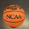 John Wooden UCLA & Bill Walton Signed Official NCAA Basketball PSA DNA Sticker