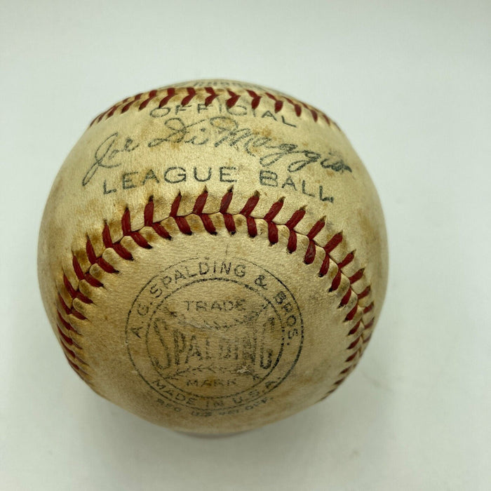 Earliest Known Joe Dimaggio 1937 Single Signed Baseball To His Wife JSA COA