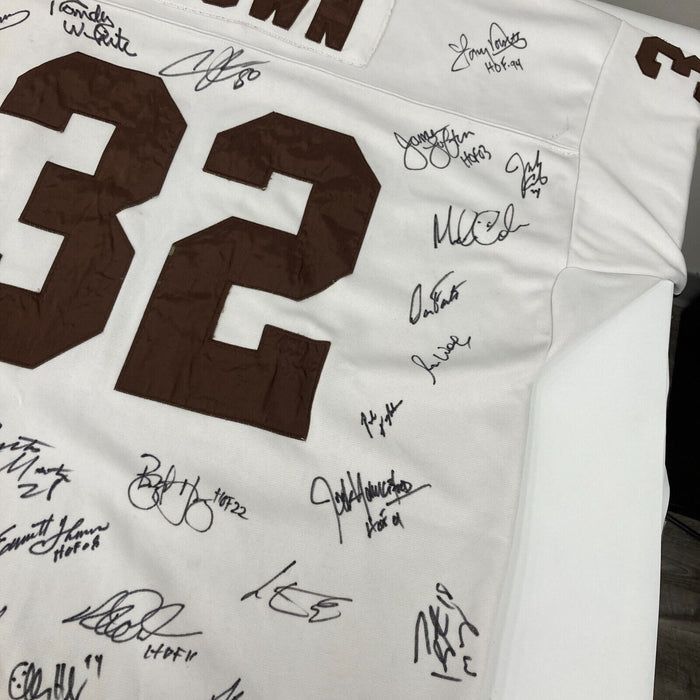 NFL Hall Of Fame Multi Signed Mitchell & Ness Jersey With 40+ Signatures JSA COA