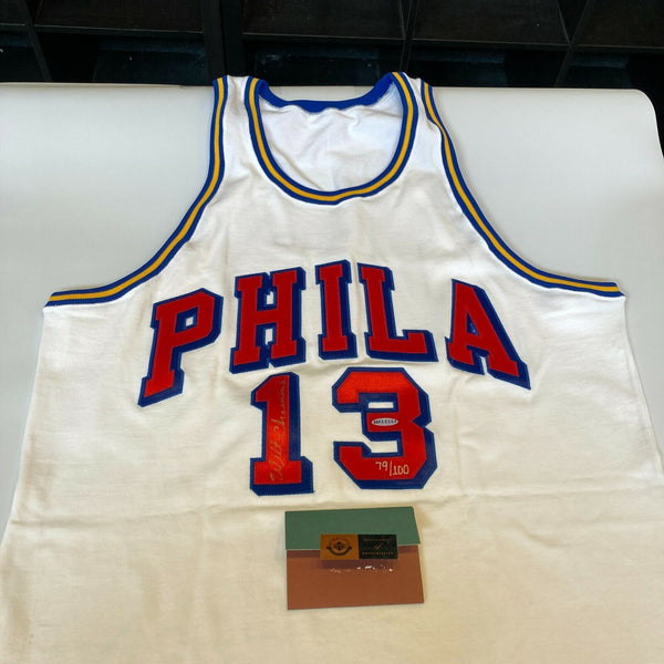 Wilt Chamberlain Signed Authentic Philadelphia Warriors Jersey UDA & PSA DNA