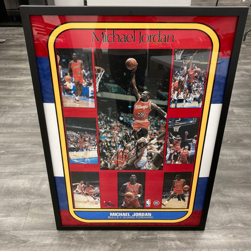 Michael Jordan Rookie Signed 1986 Fleer Starline Poster Huge Signature Beckett