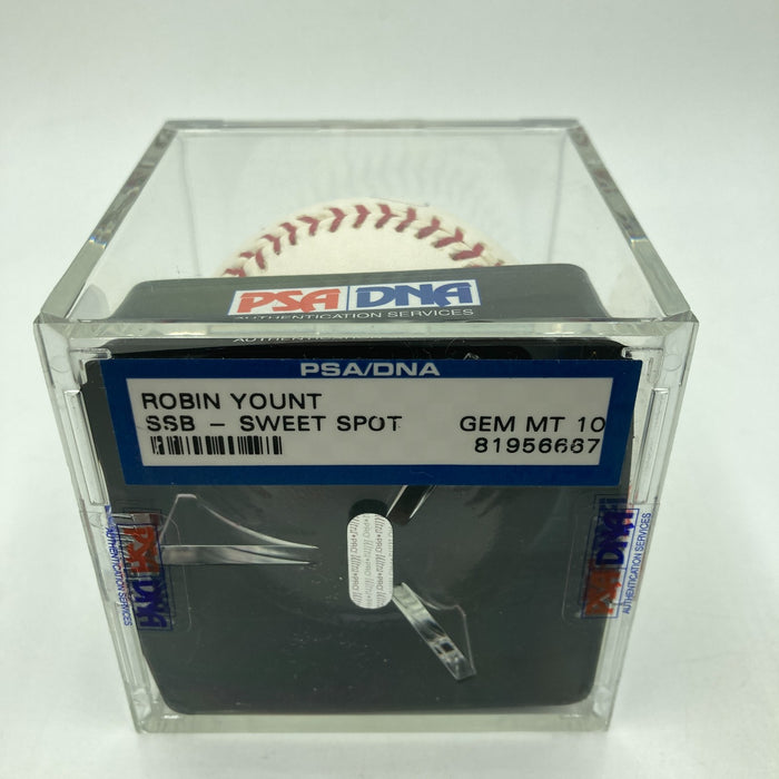 Robin Yount Signed Major League Baseball PSA DNA Graded 10 GEM MINT