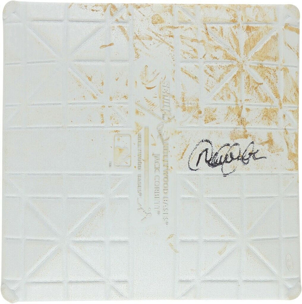 Derek Jeter Signed 2012 Yankee Stadium Final Season Game Used Base Steiner & MLB