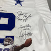 NFL Hall Of Fame Running Backs Multi Signed Mitchell & Ness Jersey 24 Sigs JSA