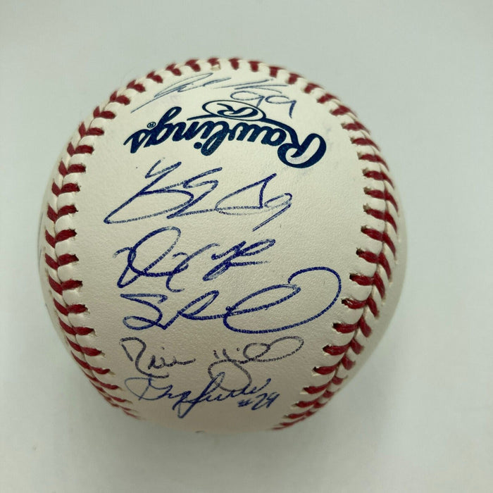 2018 Los Angeles Dodgers NL Champs Team Signed World Series Baseball JSA COA