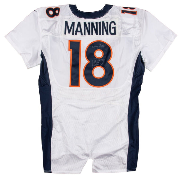 Peyton Manning 2012 Signed Game Used Denver Broncos Jersey Steiner COA