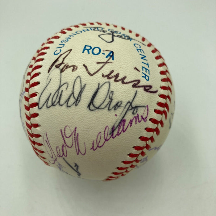 Ted Williams & Joe Dimaggio Hall Of Fame Multi Signed Baseball JSA COA