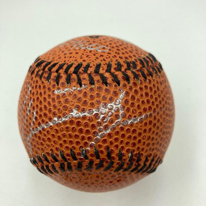 Michael Jordan Signed Nike Basketball Style Baseball UDA Upper Deck & JSA COA