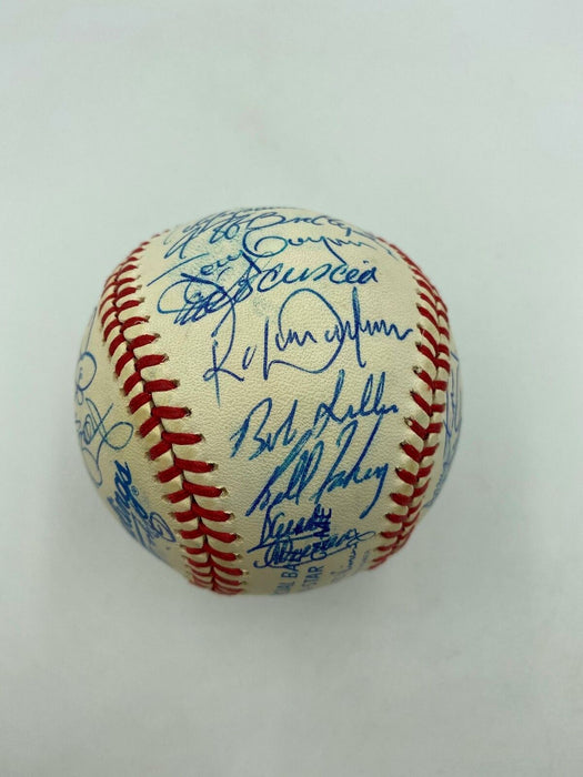 1990 All Star Game Team Signed Baseball Barry Bonds Tony Gwynn Ozzie Smith