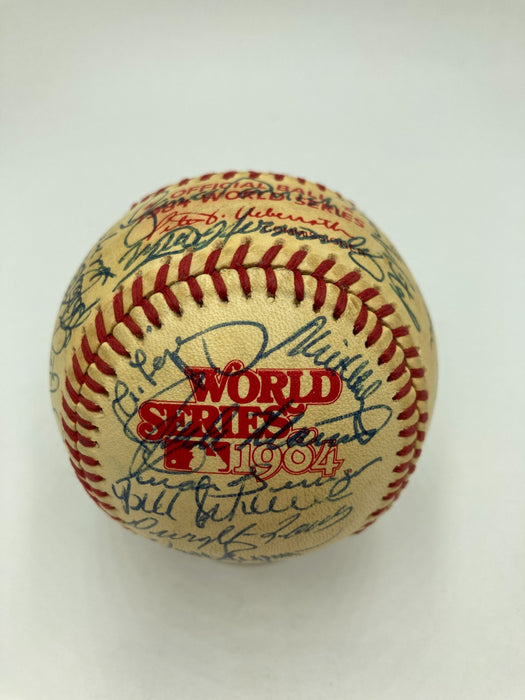 Beautiful 1984 Detroit Tigers World Series Champs Team Signed W.S. Baseball JSA