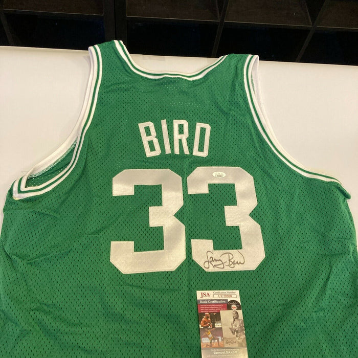 Larry Bird Signed Authentic Champion Boston Celtics Jersey With JSA COA