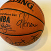 Michael Jordan 1997-98 Chicago Bulls Team Signed Basketball "The Last Dance" JSA