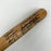 Yogi Berra Whitey Ford 1950's New York Yankees Legends Signed Baseball Bat JSA