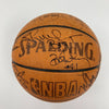 1990-91 Utah Jazz Team Signed Game Used Basketball Karl Malone Collection JSA