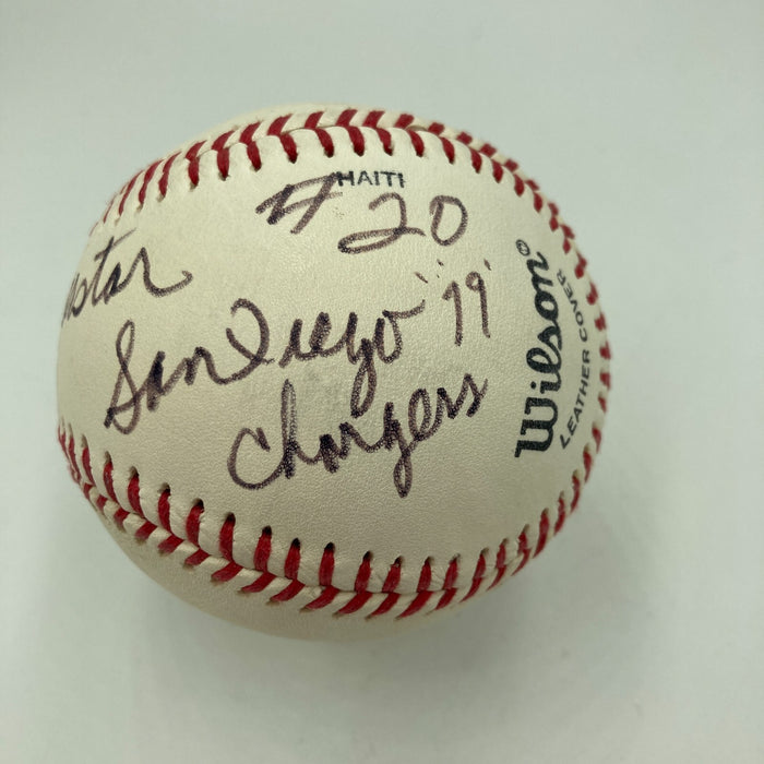 Johnny Rodgers "Superstar" Signed Baseball Heisman Trophy Winner JSA COA