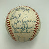 Joe DiMaggio Hank Greenberg Ernie Banks Hall Of Fame Multi Signed Baseball JSA