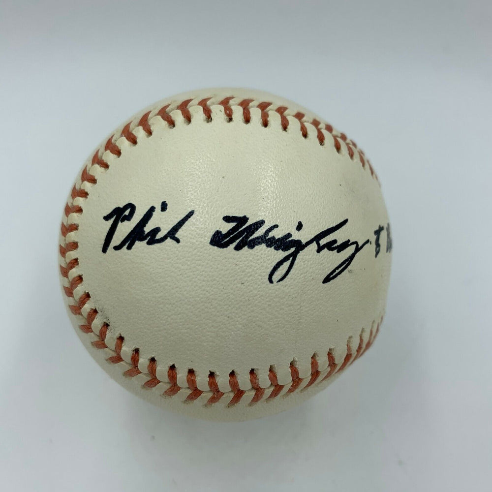 Philip K. Wrigley Single Signed Baseball Chicago Cubs Owner JSA COA Very Rare