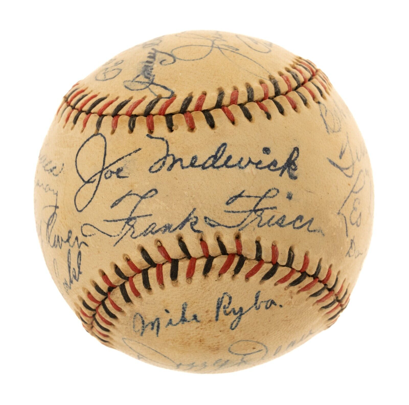 1937 St Louis Cardinals Signed Baseball Dizzy Dean Frank Frisch Jesse Haines PSA