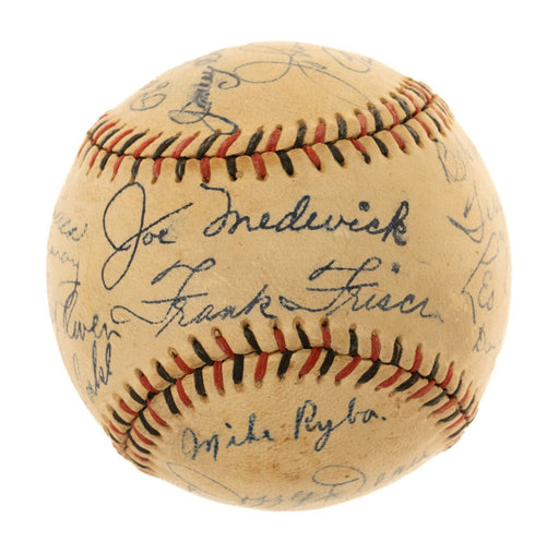 1937 St Louis Cardinals Signed Baseball Dizzy Dean Frank Frisch Jesse Haines PSA