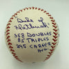 Duke Snider Signed Heavily Inscribed Career STAT Baseball With JSA COA