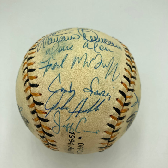 1994 All Star Game National League Team Signed Baseball Barry Bonds PSA DNA COA