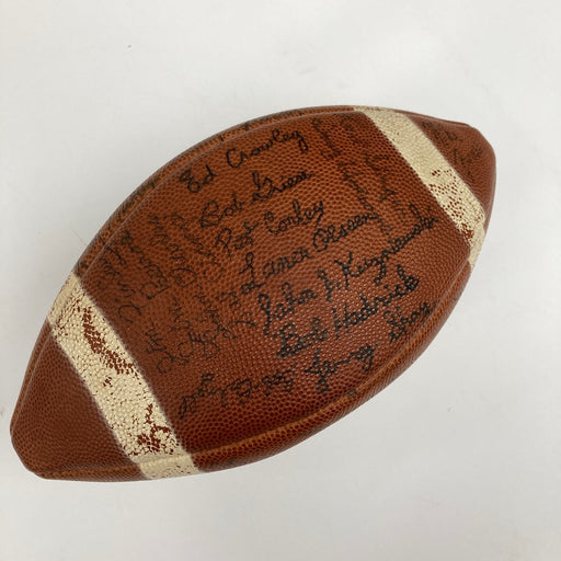 1965 Purdue Boilermakers Team Signed Vintage Wilson Football NCAA Bob Griese