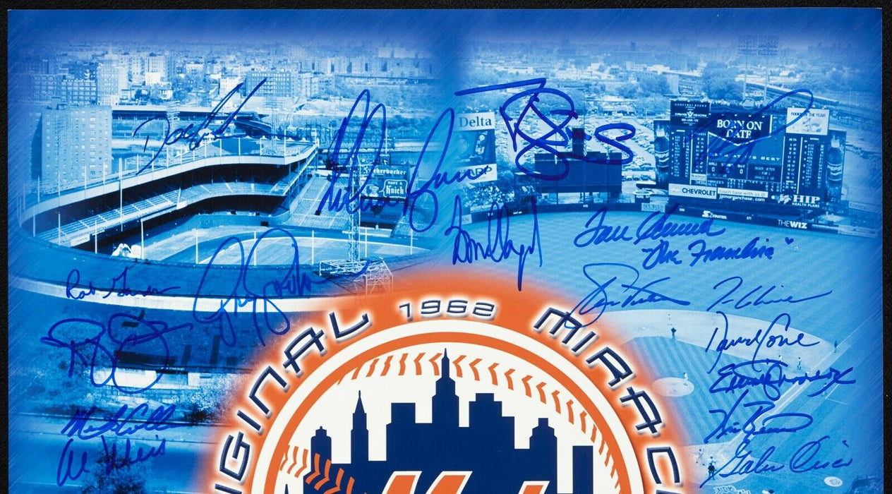 New York Mets Legends Signed 16x20 Photo 50 Sigs! Nolan Ryan & Tom Seaver JSA