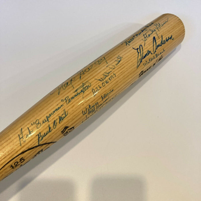 Beautiful Negro League Legends Multi Signed Baseball Bat JSA COA