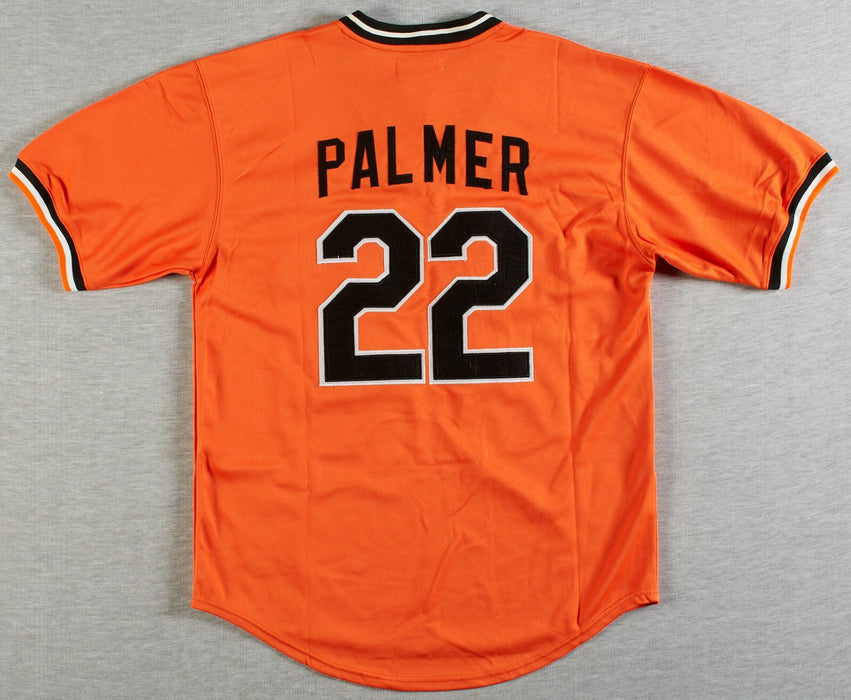 Jim Palmer Signed Heavily Inscribed STATS Baltimore Orioles Jersey Beckett COA
