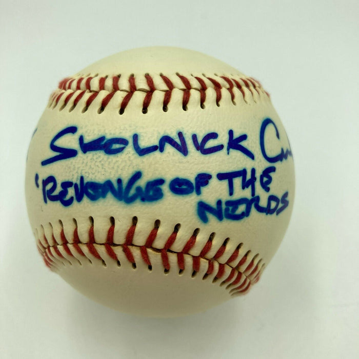 Robert Carradine Lewis Skolnick Revenge of the Nerds Signed Baseball PSA DNA COA