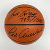 1956-57 Boston Celtics NBA Champs Team Signed Game Basketball Beckett COA