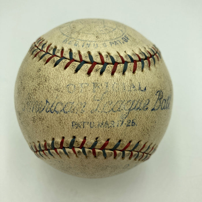 Billy Sunday Signed 1925 American League Baseball Evangelist JSA & Beckett