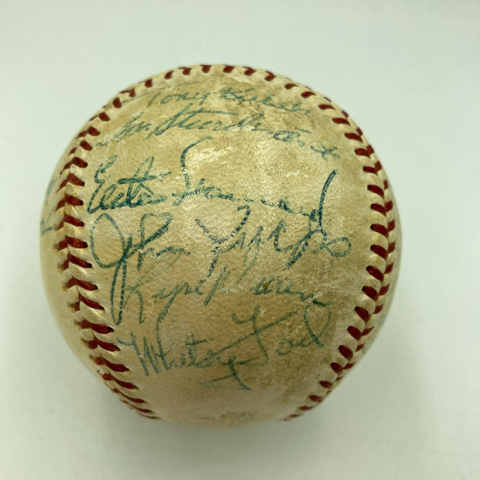 1959 New York Yankees Team Signed Baseball Mickey Mantle PSA DNA COA