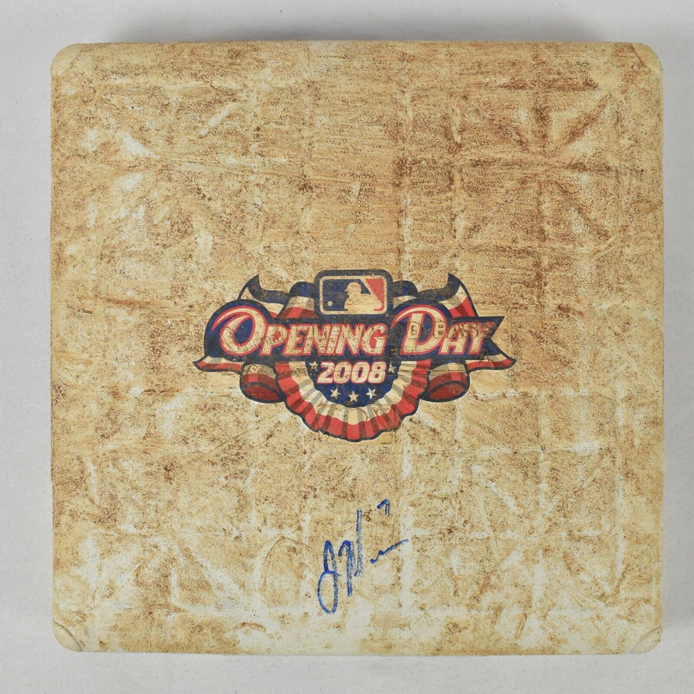 Joe Mauer Signed Game Used 2008 Opening Day Base MLB Authentic