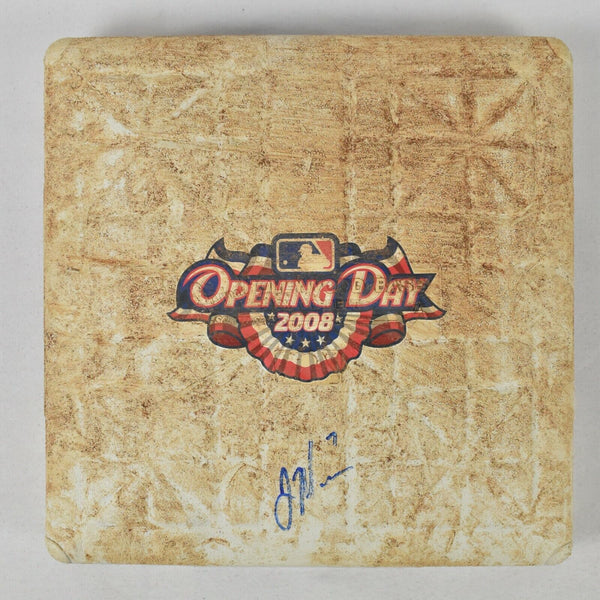 Joe Mauer Signed Game Used 2008 Opening Day Base MLB Authentic