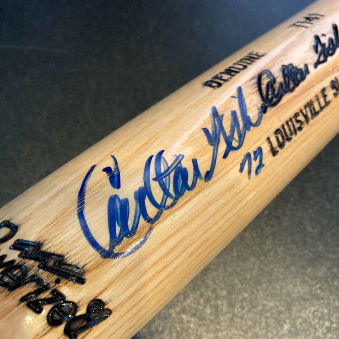 Carlton Fisk Signed Louisville Slugger Game Model Baseball Bat JSA COA