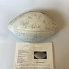 1986 New York Giants Super Bowl Champs Team Signed Football With JSA COA