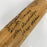 Travis Jackson Ted Lyons Judy Johnson Hall Of Fame Signed Baseball Bat JSA COA