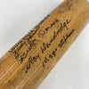Travis Jackson Ted Lyons Judy Johnson Hall Of Fame Signed Baseball Bat JSA COA