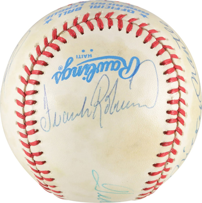 Mickey Mantle Ted Williams Carl Yastrzemski Triple Crown Signed Baseball PSA DNA