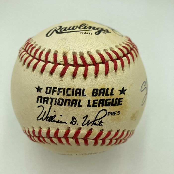 Stan Musial 1943, 1946, 1948 NL MVP Winners Signed Baseball JSA COA