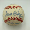 Frank Robinson Signed Heavily Inscribed Career STAT Baseball Reggie Jackson COA