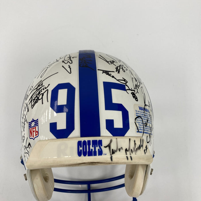 1995 Indianapolis Colts Team Signed Authentic Game Issued Helmet JSA COA