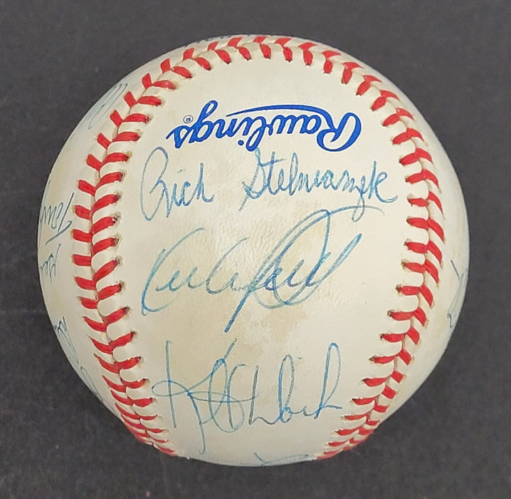 1987 Minnesota Twins World Series Champs Team Signed W.S. Baseball JSA COA