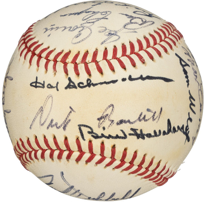 1934 All Star Game Team Signed American League Baseball Beckett COA