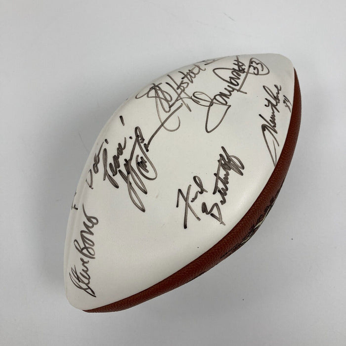 Joe Namath Junior Seau NFL Legends Multi Signed Super Bowl XXX Football