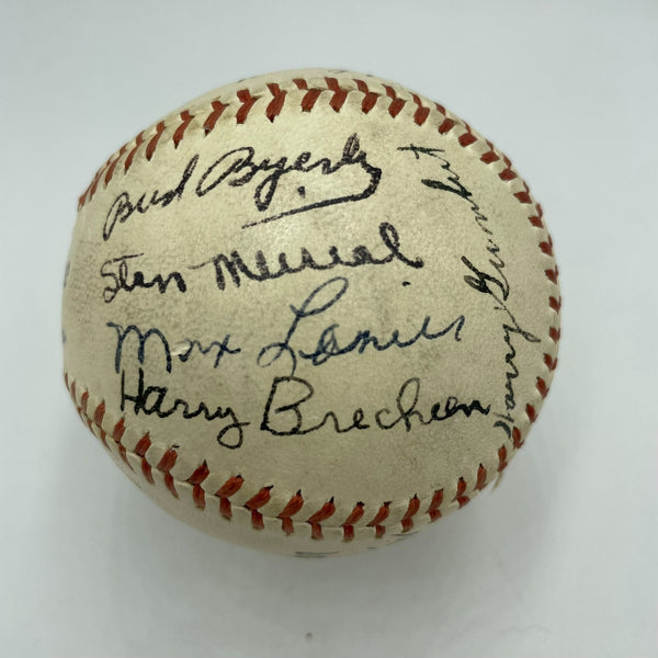 Beautiful 1943 St. Louis Cardinals Team Signed Baseball JSA
